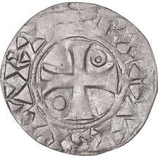 Moeda, França, Comté de Champagne, Thibaut II, Denier, 1125-1152, Troyes