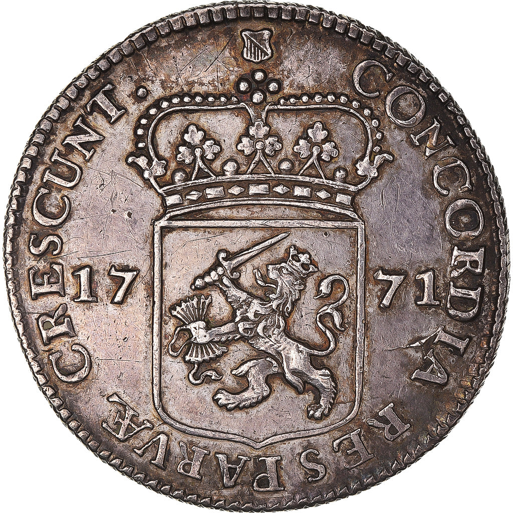 Monnaie, Pays-Bas, 1/2 Ducat, 1771, Utrecht, SUP, Argent, KM:116