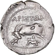 Coin, Illyria, Drachm, 229-48 BC, Apollonia, EF(40-45), Silver