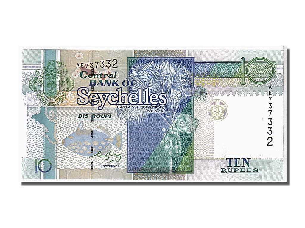 Billete, 10 Rupees, 1998, Seychelles, UNC