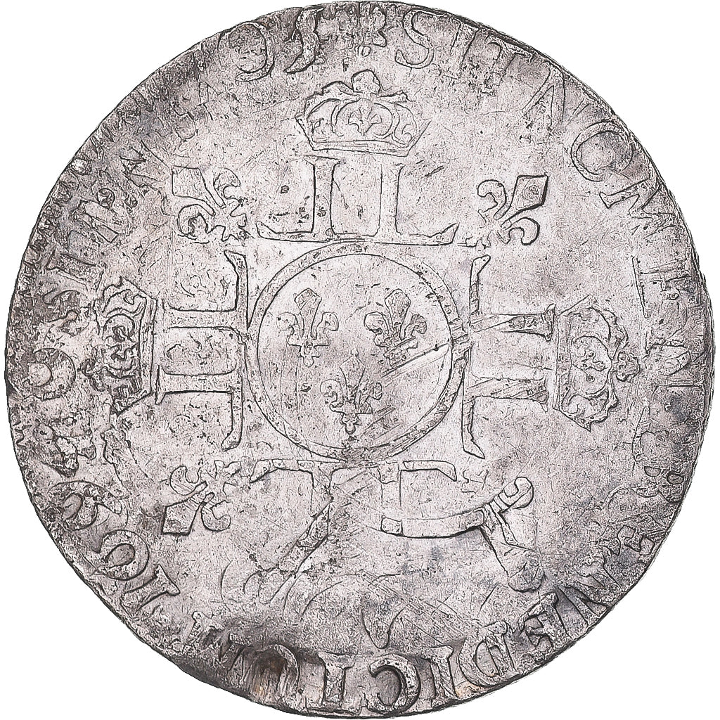 Moneta, Francia, Louis XIV, 1/4 Ecu aux 8 L, 1705, réformé, MB+, Argento
