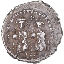 Moeda, Heraclius, with Heraclius Constantine, Hexagram, 610-641, Constantinople