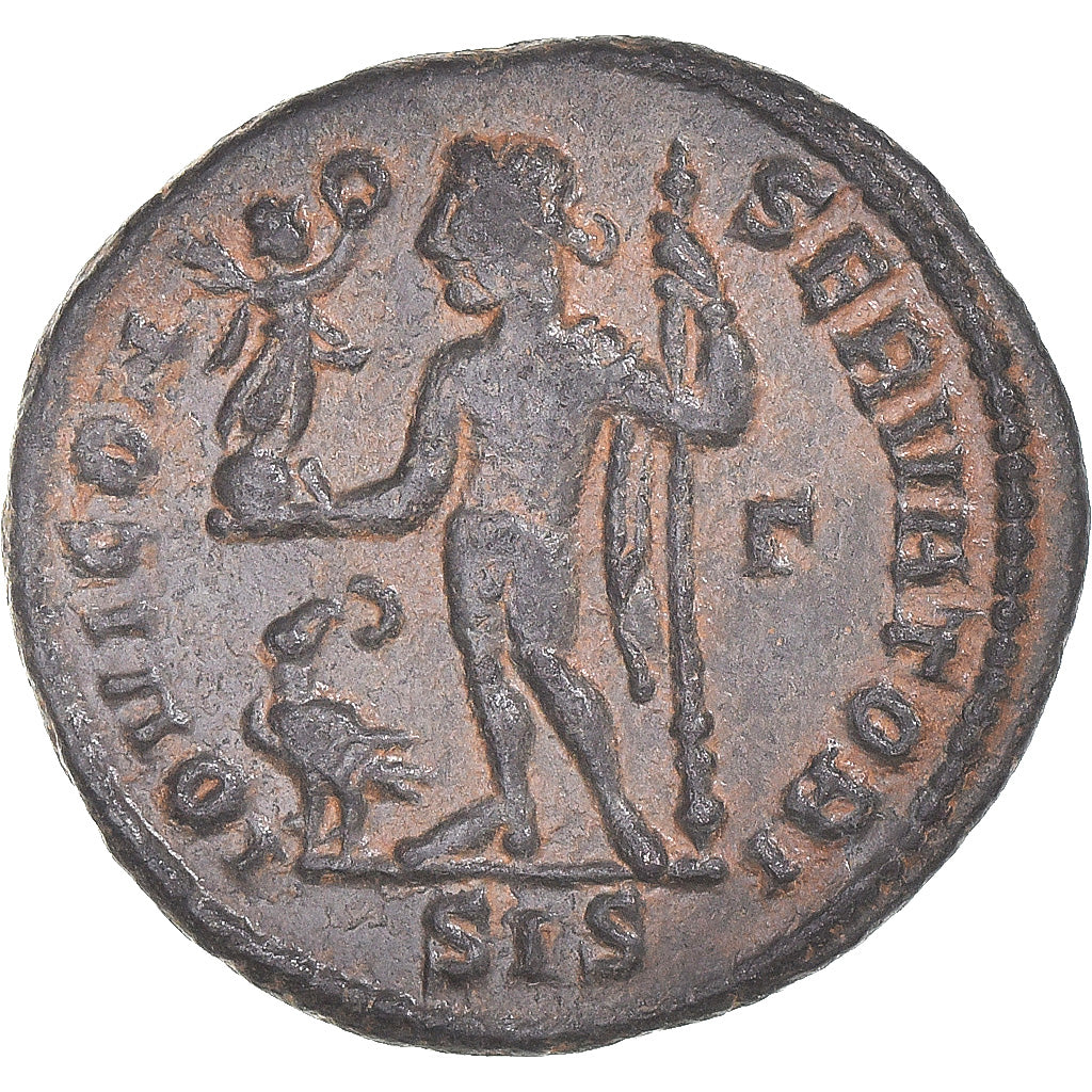 Moneta, Licinius I, Follis, 308-324, Siscia, EF(40-45), Brązowy