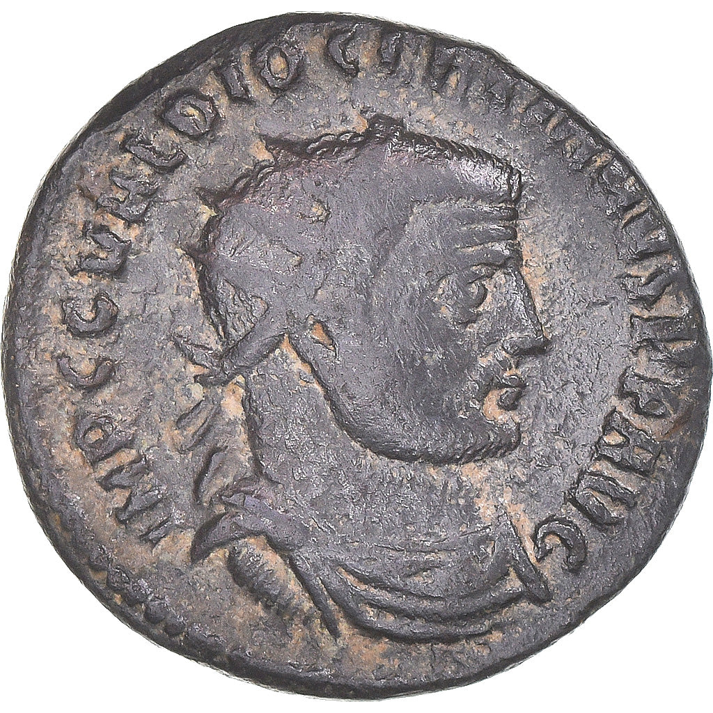 Moneda, Diocletian, Fraction Æ, 284-305, Antioch, MBC, Bronce
