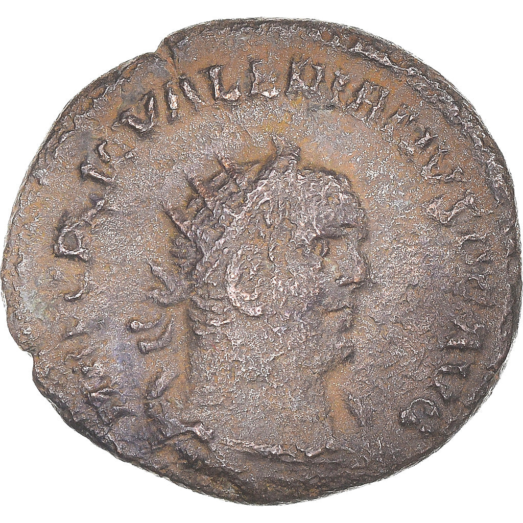 Moneda, Valerian I, Antoninianus, 255-256, Antioch, BC+, Vellón, RIC:V-287