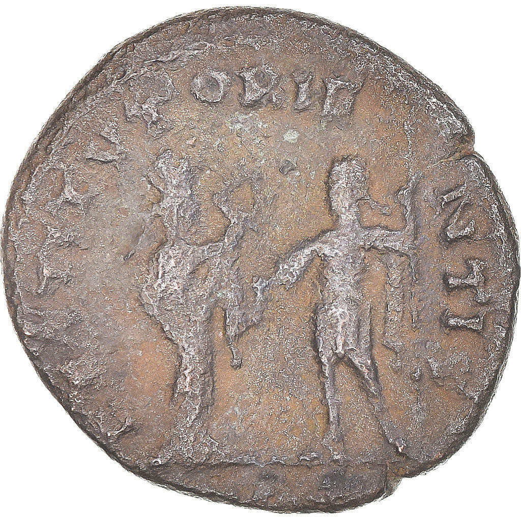Moneda, Valerian I, Antoninianus, 255-256, Antioch, BC+, Vellón, RIC:V-287