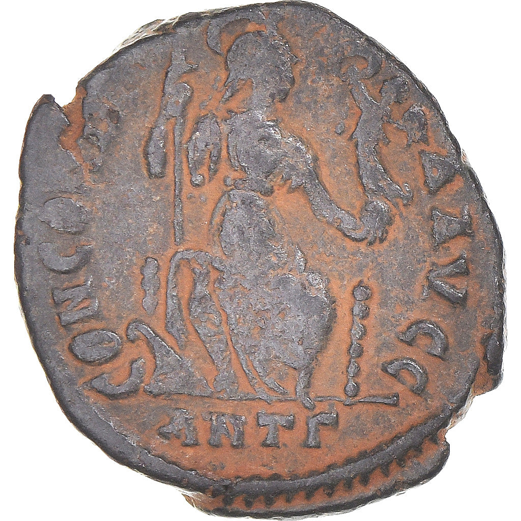 Munten, Honorius, Follis, 393-423, Antioch, FR+, Bronzen