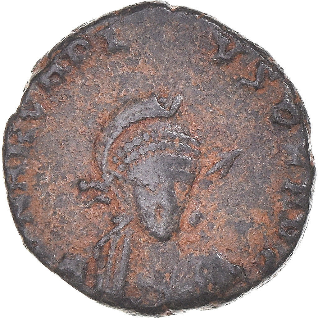 Moneda, Honorius, Follis, 393-423, BC+, Bronce