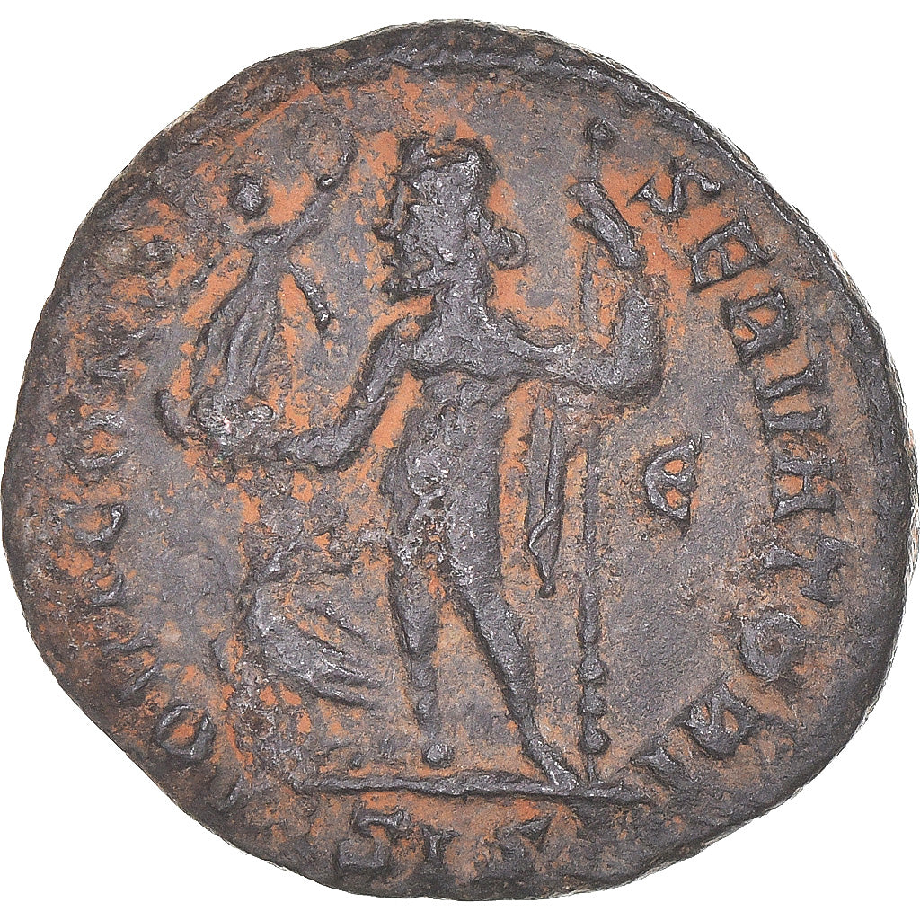 Moneta, Licinius I, Follis, 308-324, Siscia, EF(40-45), Brązowy
