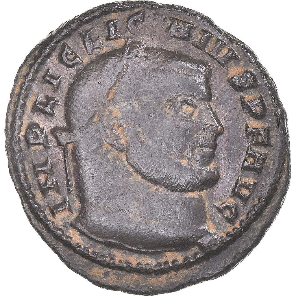 Moneta, Licinius I, Follis, 308-324, Siscia, EF(40-45), Brązowy