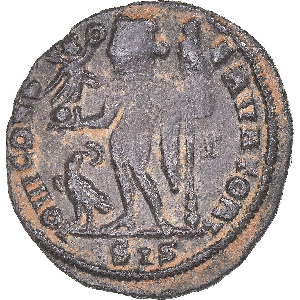 Moneta, Licinius I, Follis, 308-324, Siscia, EF(40-45), Brązowy