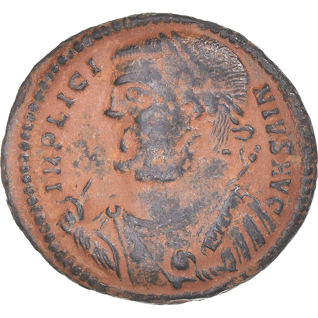 Moneta, Licinius I, Follis, 308-324, Heraclea, VF(30-35), Brązowy