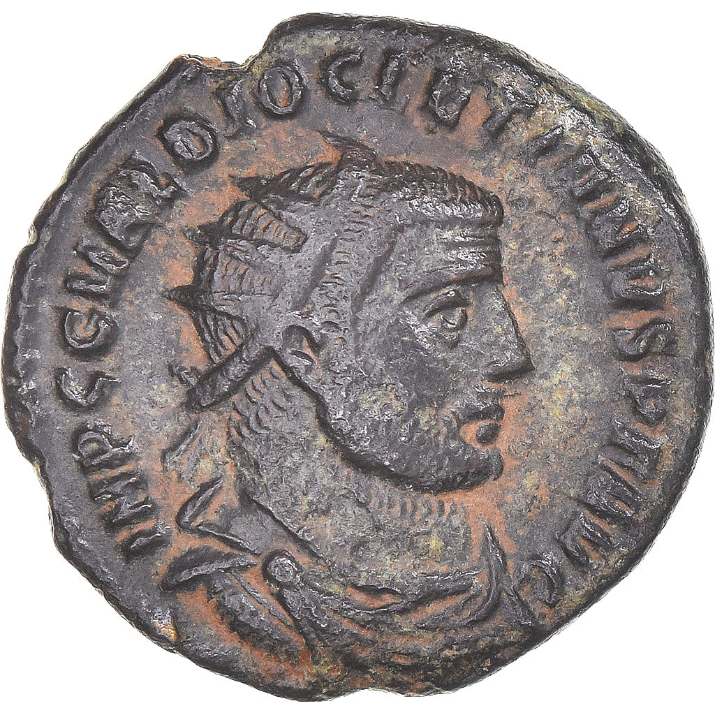 Coin, Diocletian, Fraction Æ, 284-305, Antioch, EF(40-45), Bronze
