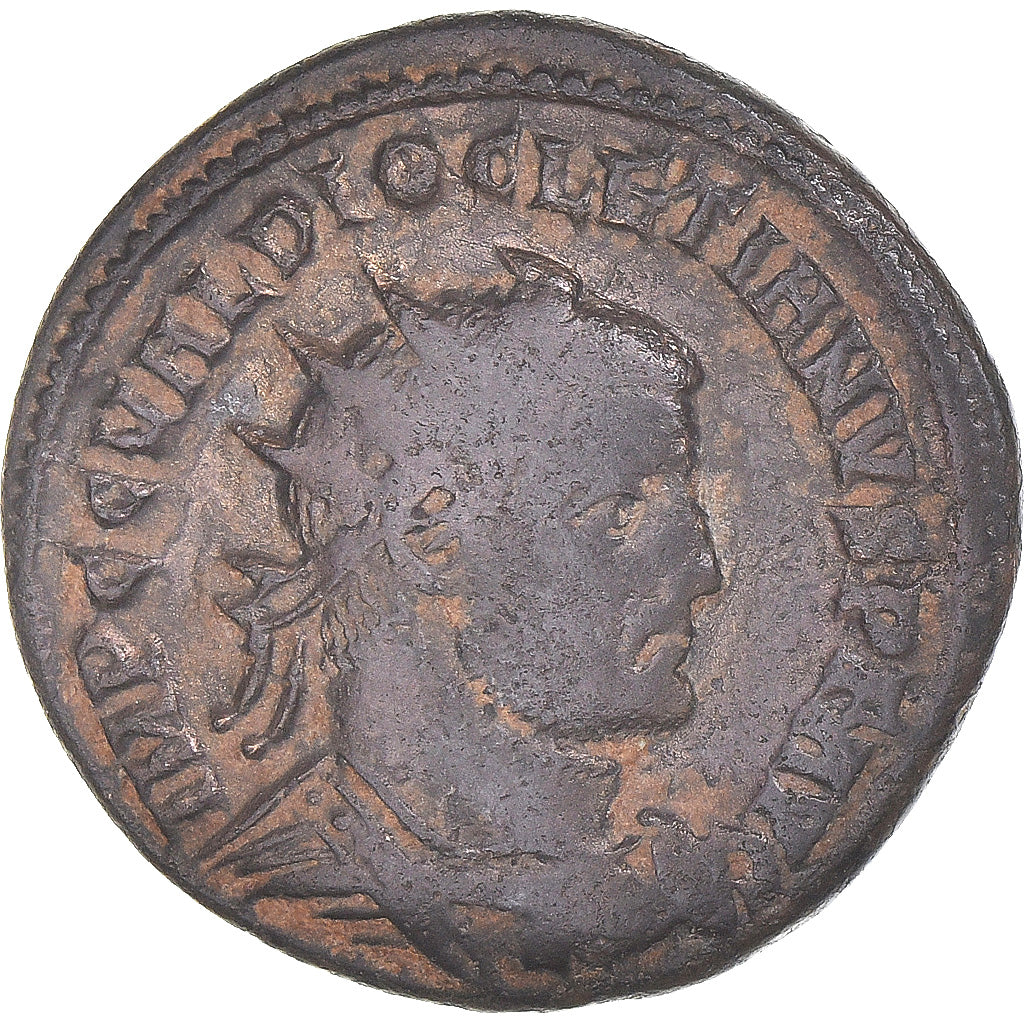 Coin, Diocletian, Fraction Æ, 284-305, Kyzikos, VF(30-35), Bronze
