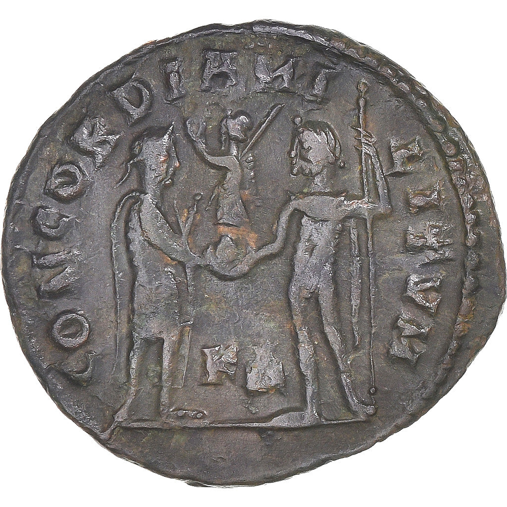 Munten, Maximus Hercules, Fraction Æ, 286-310, Kyzikos, ZF, Bronzen