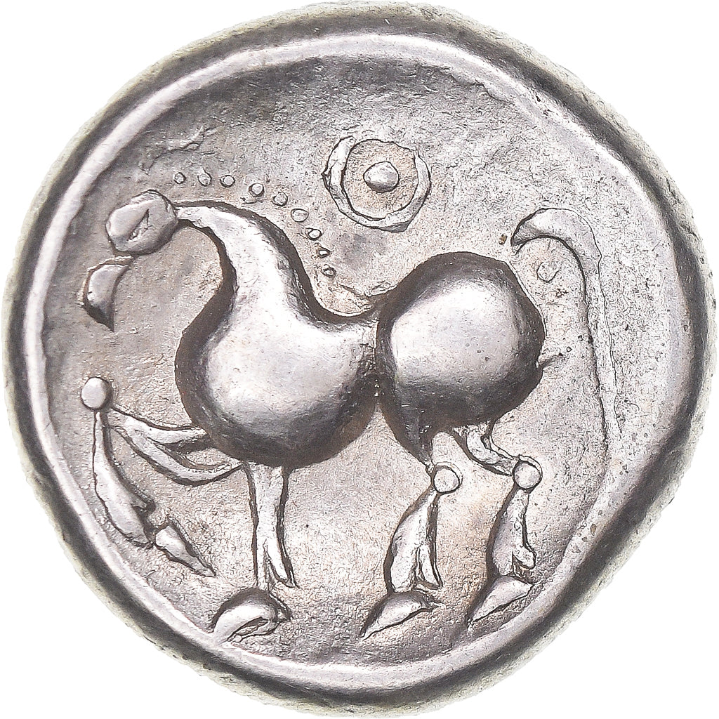 Moeda, Danubian Celts, Tetradrachm, 2nd century BC, AU(50-53), Prata