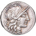 Coin, Plutia, Denarius, 121 BC, Rome, EF(40-45), Silver, Crawford:278/1