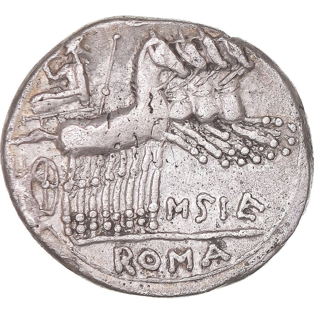 Coin, Curtia, Denarius, 116-115 BC, Rome, EF(40-45), Silver, Crawford:285/2