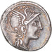 Coin, Manlia, Denarius, 111-110 BC, Rome, EF(40-45), Silver, Crawford:299/1b