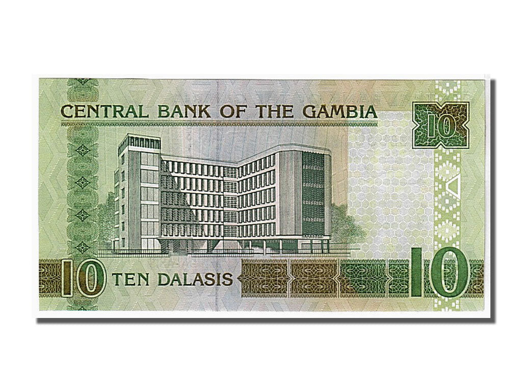 Geldschein, Gambia, 10 Dalasis, 2006, KM:26, UNZ