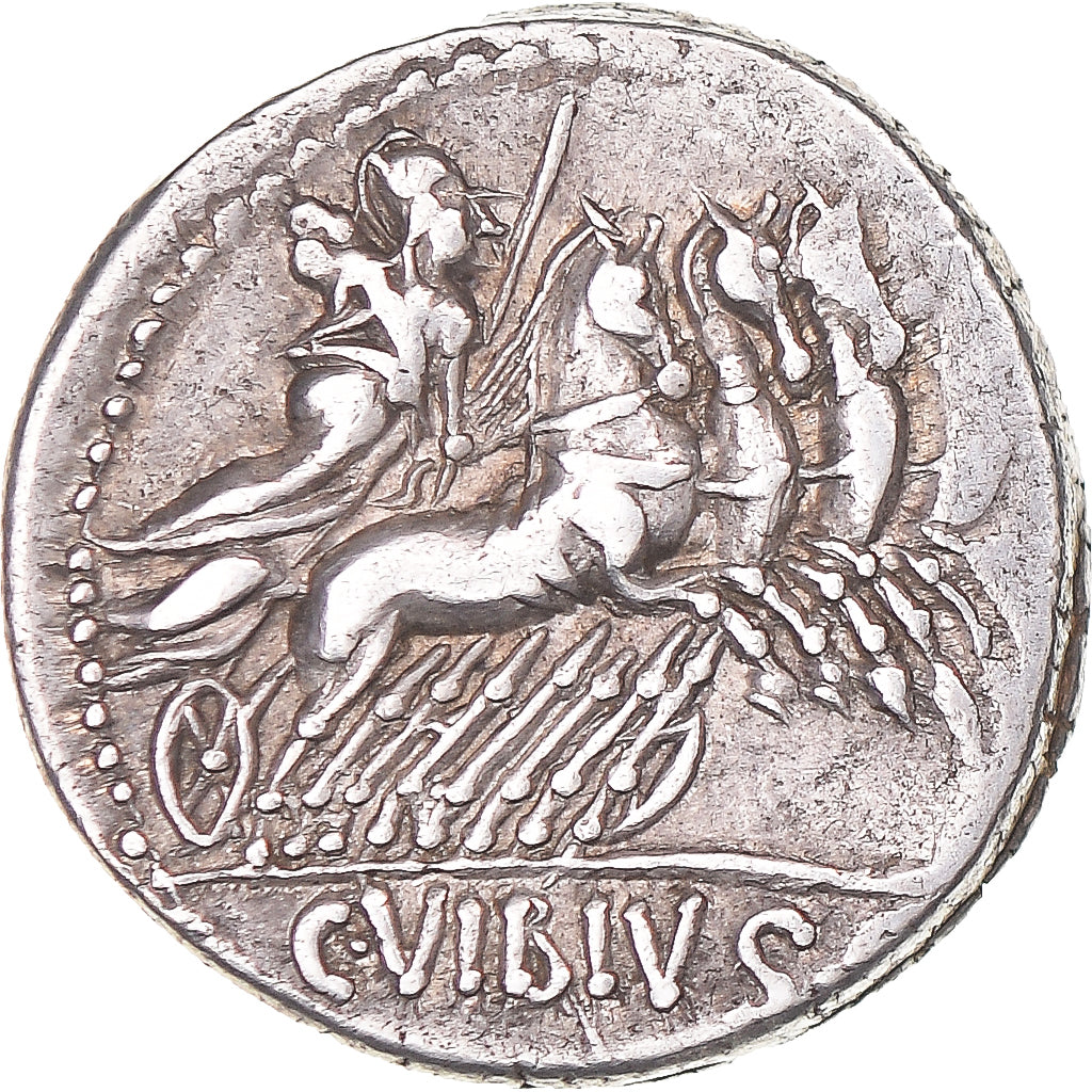 Coin, Vibia, Denarius, 90 BC, Rome, EF(40-45), Silver, Crawford:342/5b