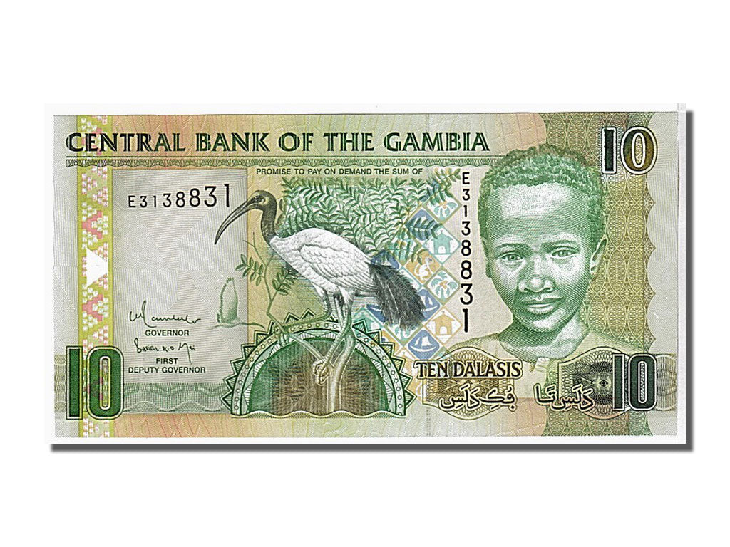 Banknote, Gambia, 10 Dalasis, 2006, KM:26, UNC(65-70)
