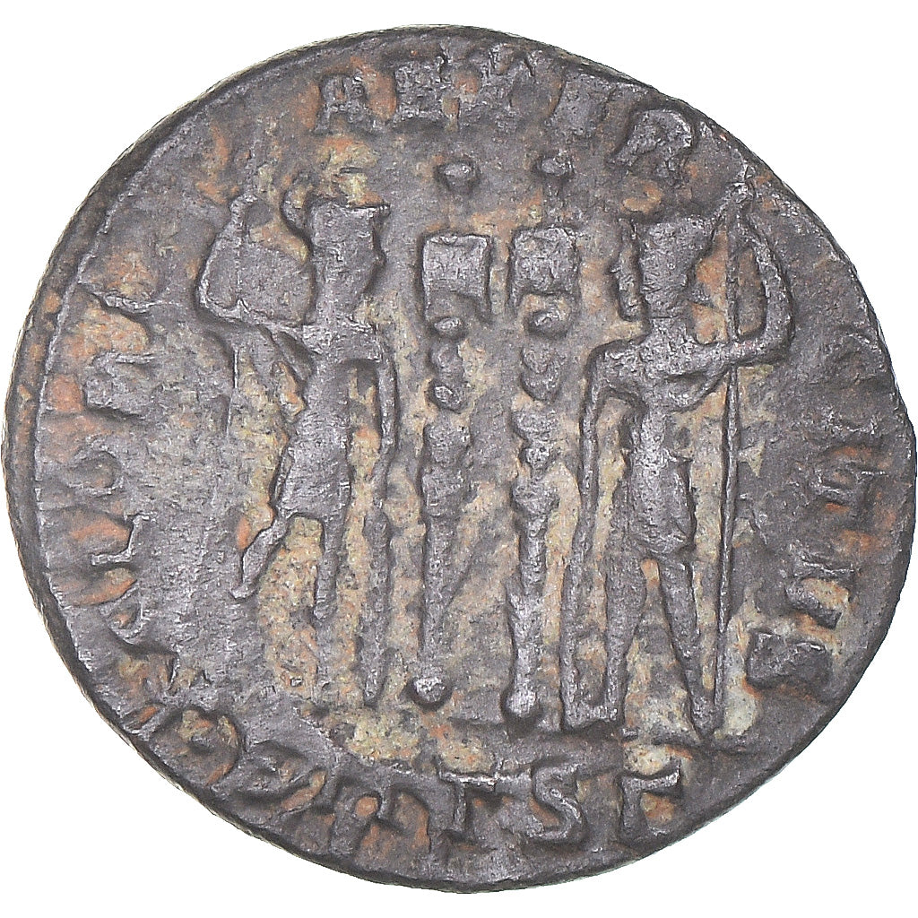 Moneta, Constantius II, Follis, 324-337, Thessalonica, VF(30-35), Brązowy