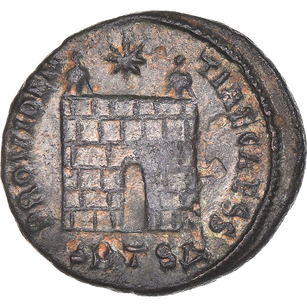 Moneta, Constantine II, Follis, 317-337, Thessalonica, EF(40-45), Brązowy