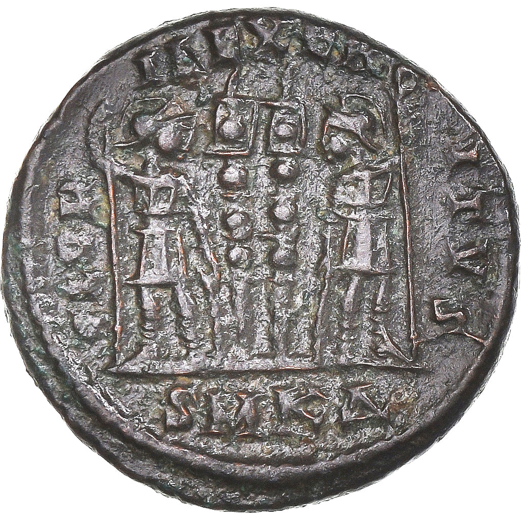 Monnaie, Constantin II, Follis, 317-337, Cyzique, TB+, Bronze