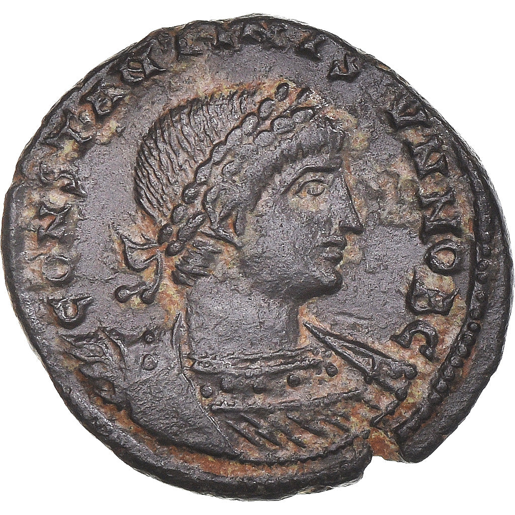 Moneta, Constantine II, Follis, 317-337, Alexandria, EF(40-45), Brązowy