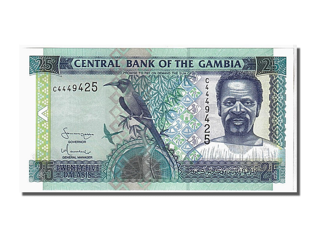 Banknote, Gambia, 25 Dalasis, 2001, KM:22a, UNC(65-70)