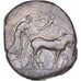 Moeda, Sicília, Tetradrachm, ca. 450-440 BC, Gela, VF(30-35), Prata, HGC:2-343