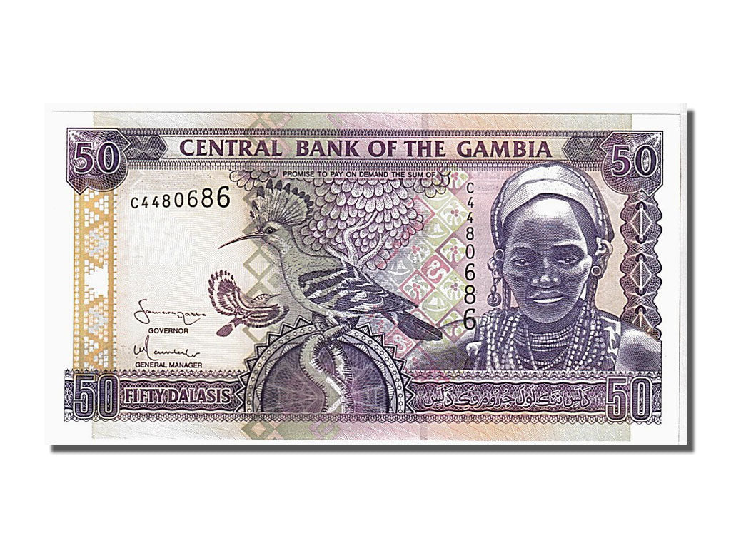 Banknote, Gambia, 50 Dalasis, 2001, UNC(65-70)