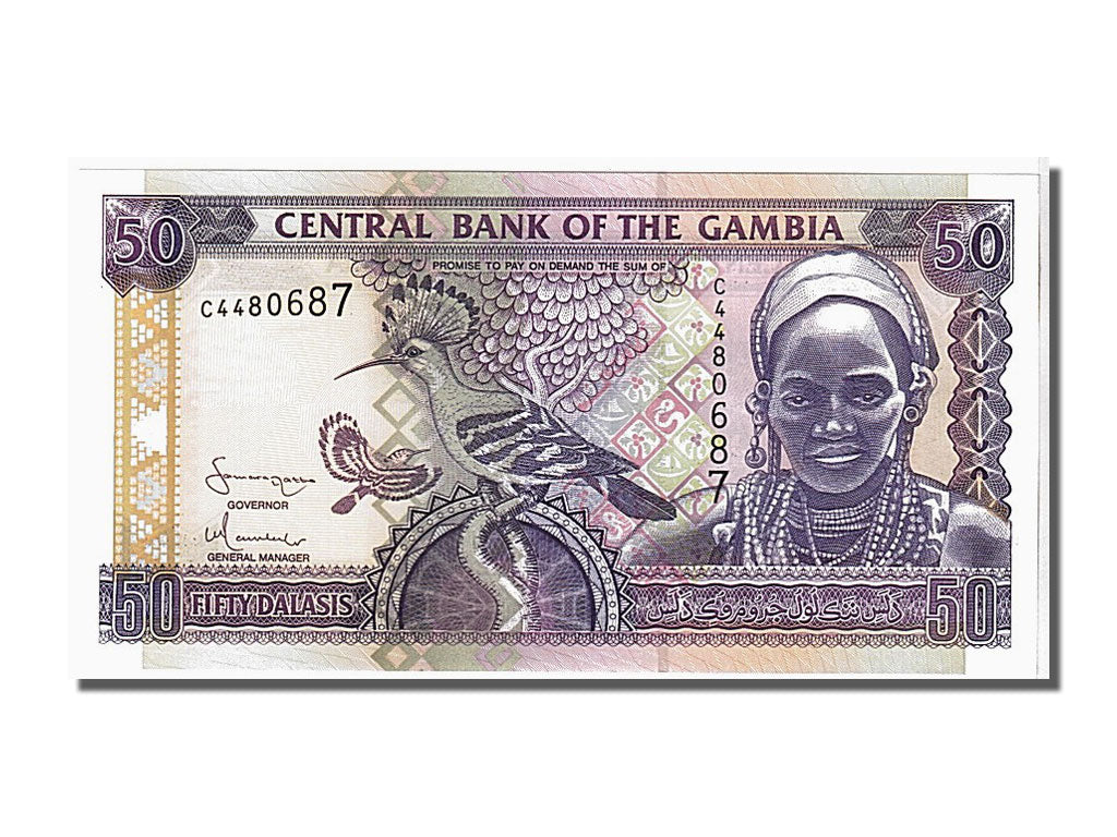 Billete, 50 Dalasis, 2001, Gambia, UNC