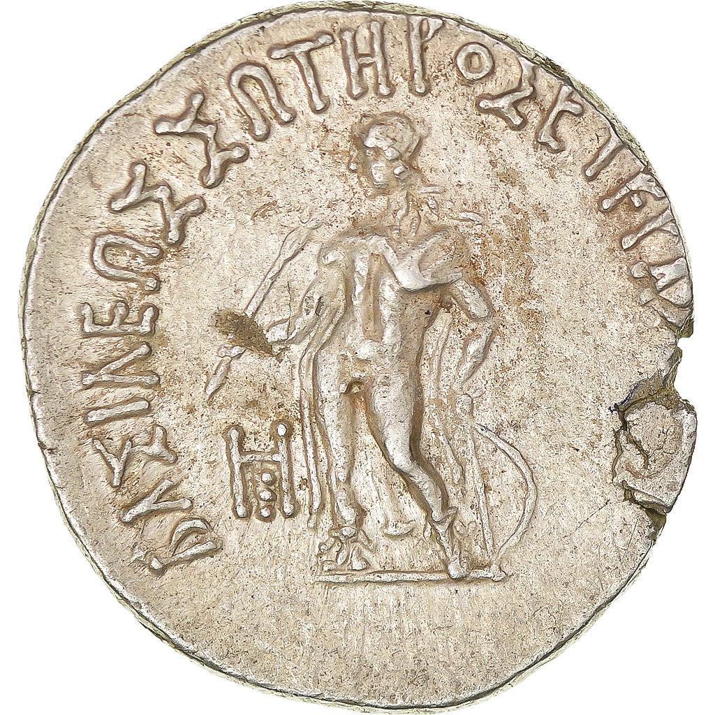 Coin, Baktrian Kingdom, Eukratides II Soter, Tetradrachm, ca. 145-140 BC
