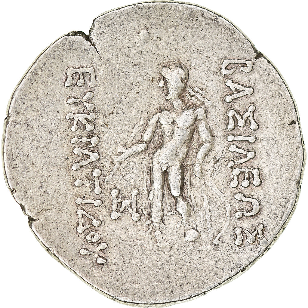 Coin, Baktrian Kingdom, Eukratides II Soter, Tetradrachm, ca. 145-140 BC