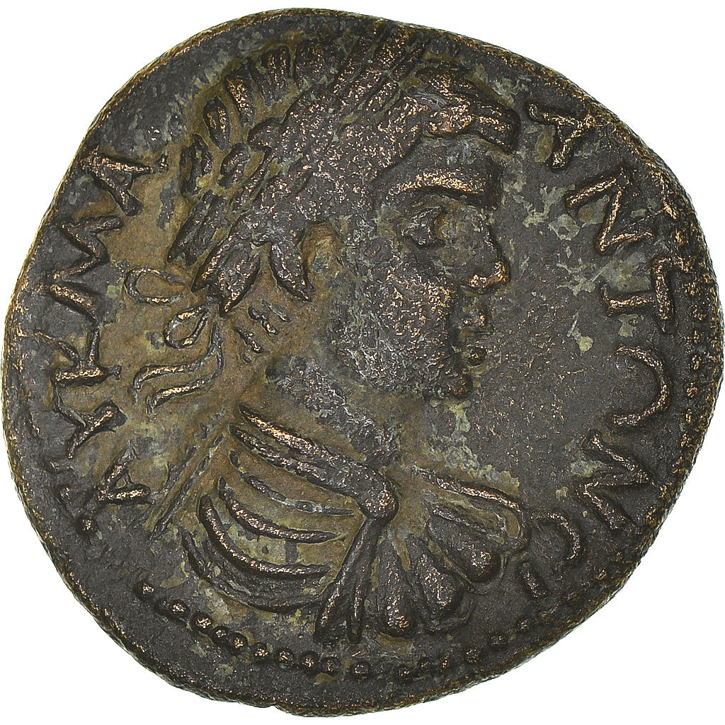 Moneta, Frygia, Caracalla, Assarion, 198-217, Peltai, EF(40-45), Brązowy