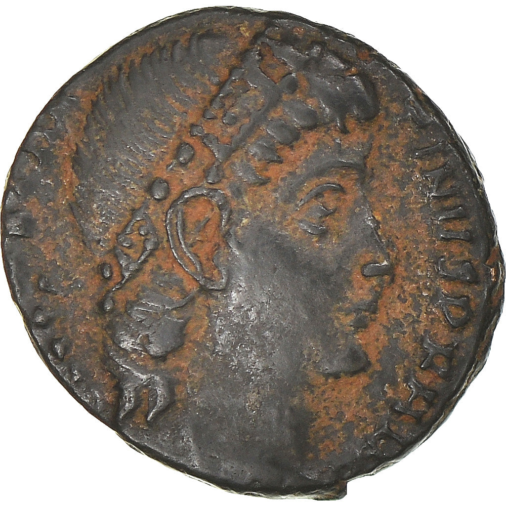 Münze, Constantius II, Follis, 337-361, Constantinople, S+, Bronze