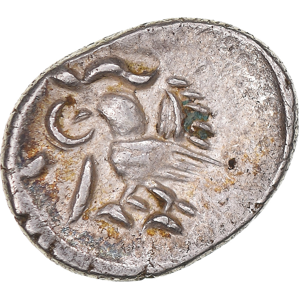 Moeda, Camboja, Norodom I, 2 Pe, 1/2 Fuang, ND (1847-1860), AU(50-53), Prata