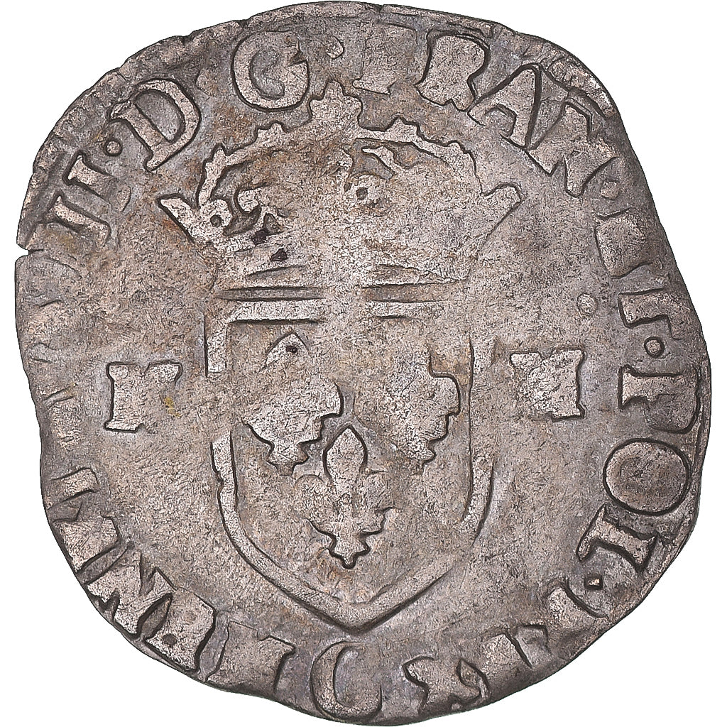Moneta, Francia, Henri III, Douzain, 1578, Saint-Lô, MB+, Biglione, Gadoury:467
