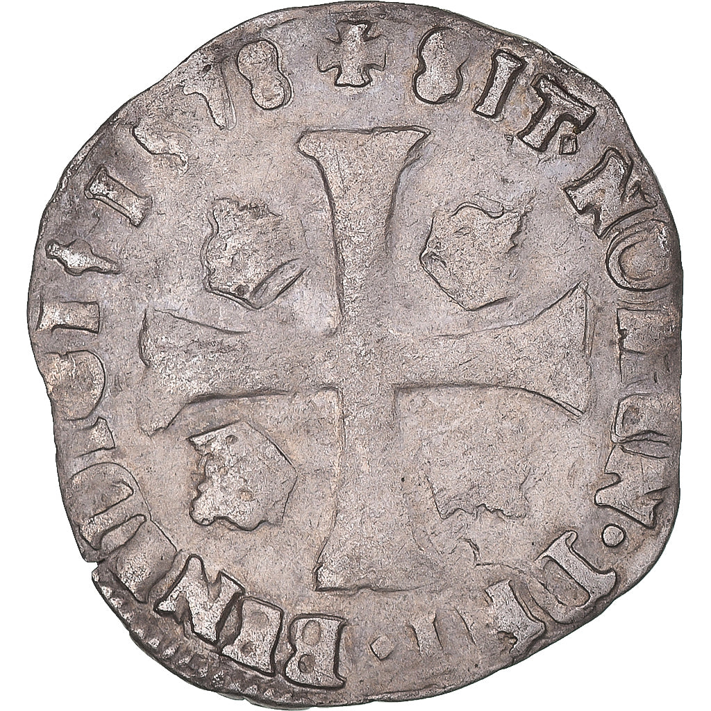 Moneta, Francia, Henri III, Douzain, 1578, Saint-Lô, MB+, Biglione, Gadoury:467