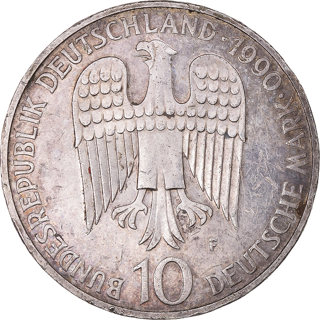 Monnaie, République fédérale allemande, 10 Mark, 1990, Stuttgart, Germany