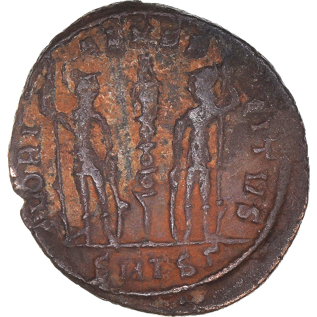 Moneta, Follis, 4th century AD, Thessalonica, F(12-15), Brązowy