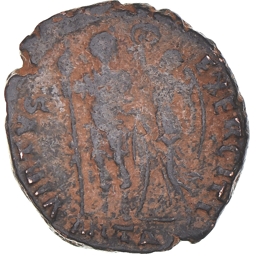 Moneda, Arcadius, Follis, 383-408, Antioch, BC+, Bronce