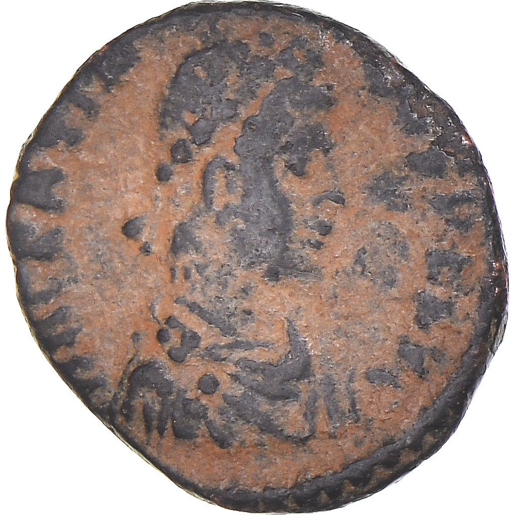 Moneta, Gratian, Follis, 367-383, MB+, Bronzo