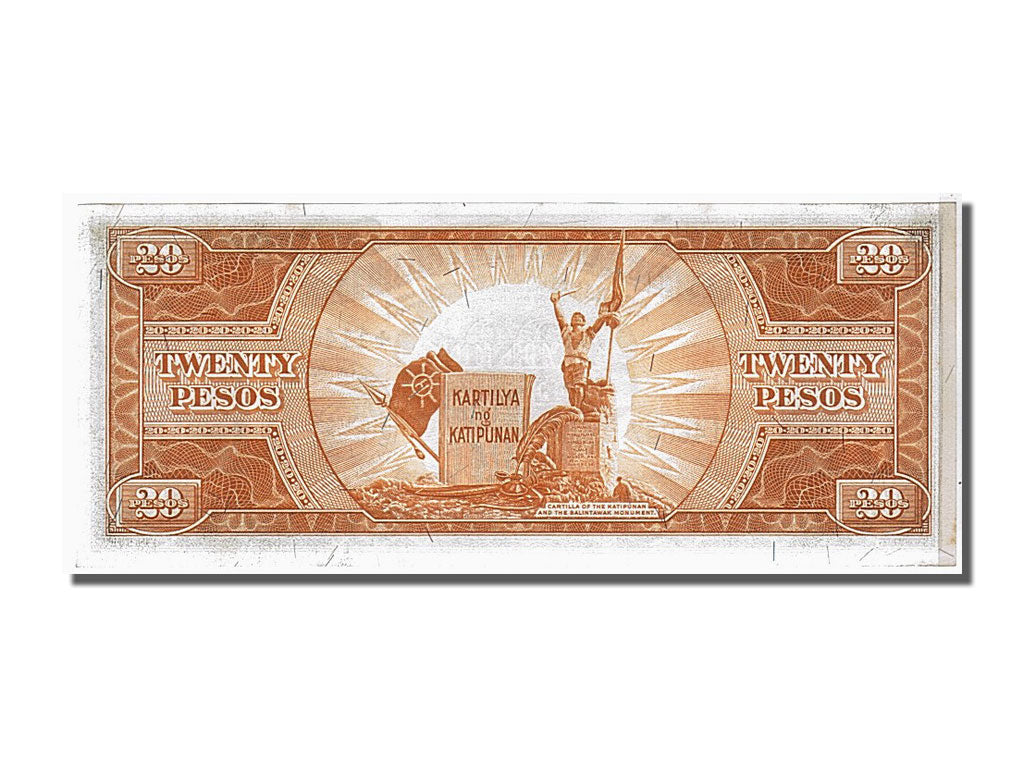 Philippines, 20 Pesos, 1949, KM #137d, AU(55-58), 1146047