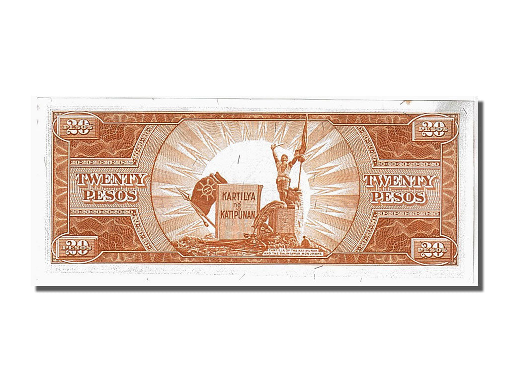 Banknote, Philippines, 20 Pesos, 1949, KM:137d, AU(55-58)