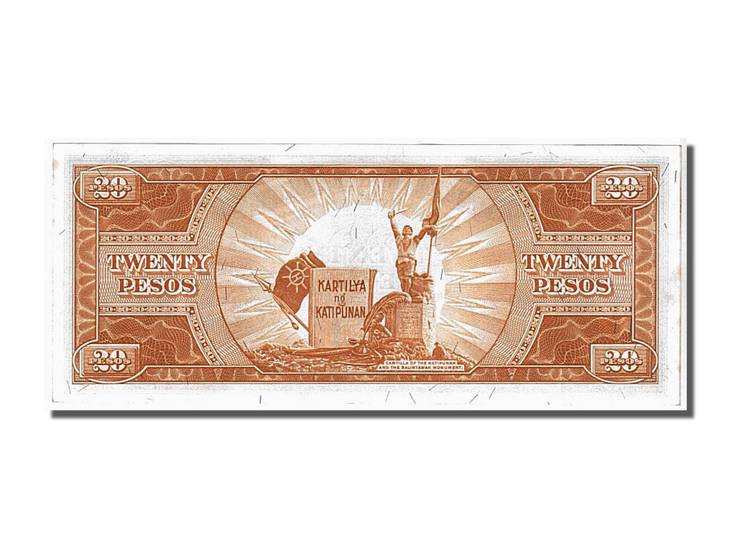 Banknote, Philippines, 20 Pesos, 1949, KM:137d, AU(55-58)