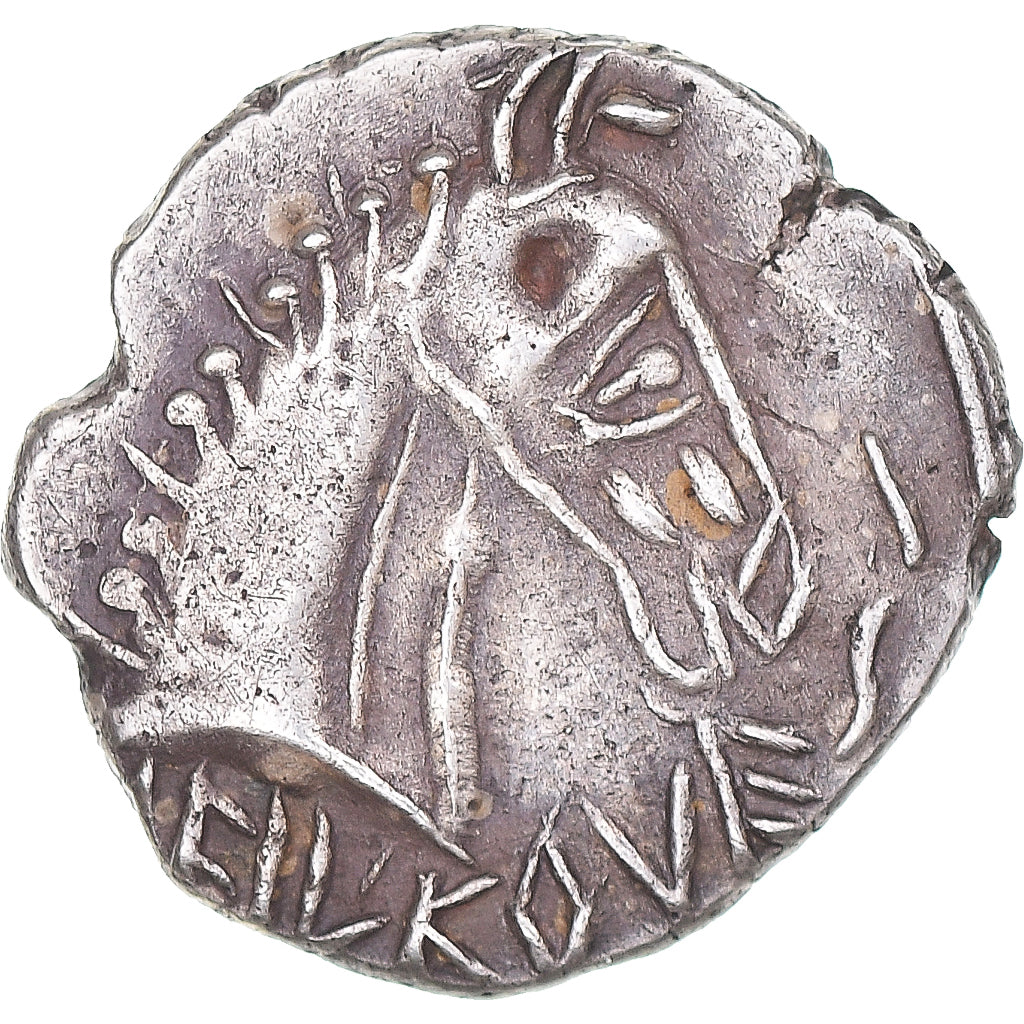 Coin, Cavarii, Denier IALKOVESI, 1st century BC, Avignon, AU(55-58), Silver