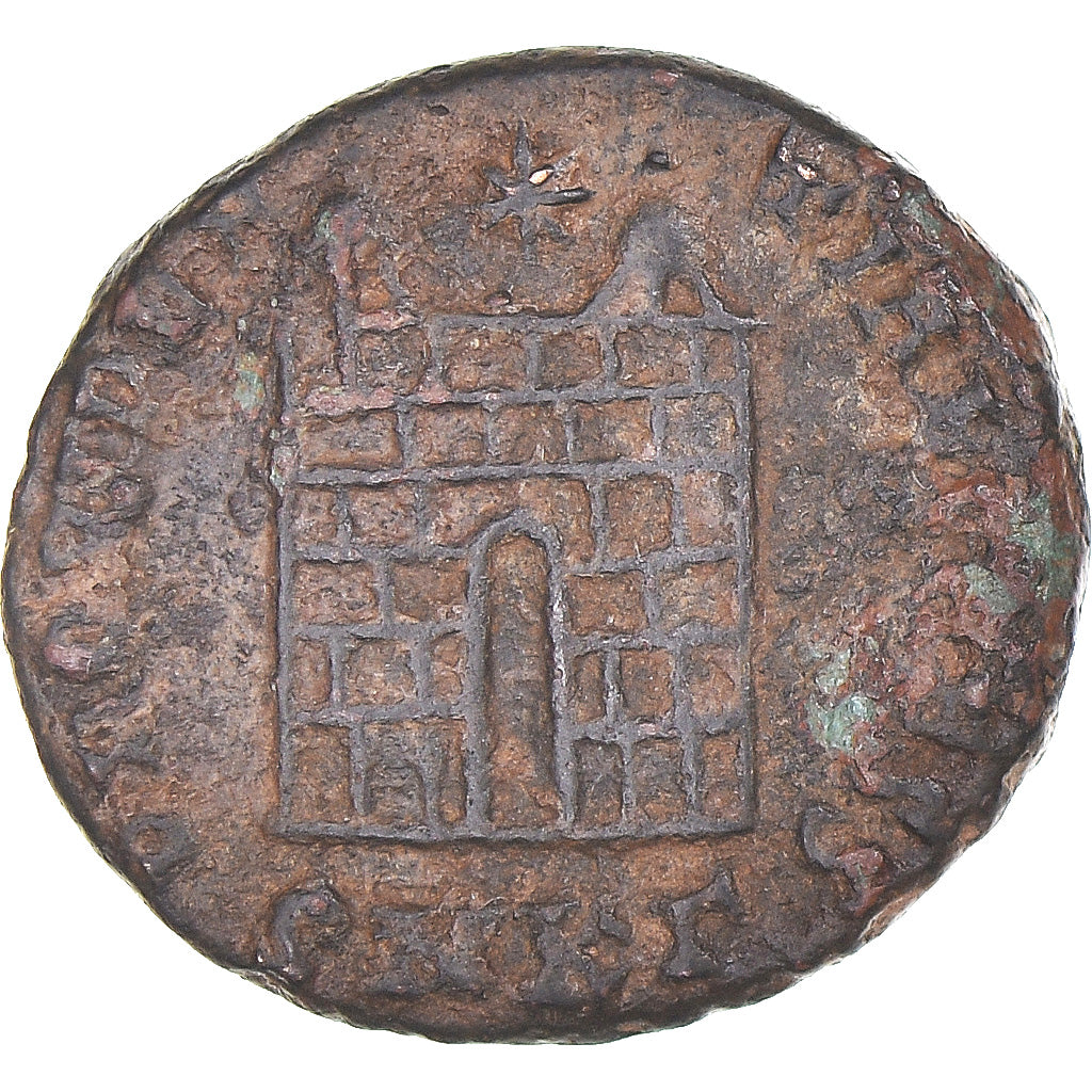 Moneta, Constantine II, Follis, 317-340, Kyzikos, VF(20-25), Brązowy